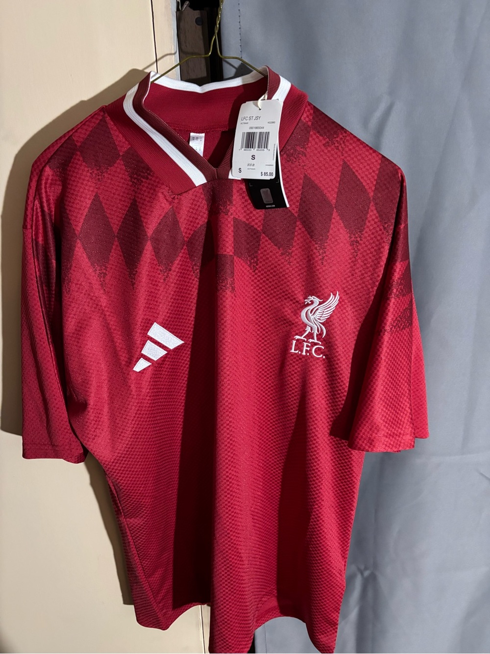 Men's Red Short-Sleeve Football Jersey